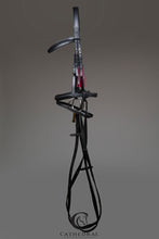 Load image into Gallery viewer, FENTON Snaffle Bridle With Flash And Black Leather Browband