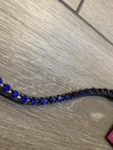 Load image into Gallery viewer, WITHCALL Bright Blue &amp; Purple Tint Square Crystal Browband With Natural Curve