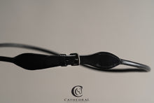 Load image into Gallery viewer, Black Neck strap in rolled leather