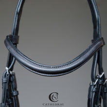 Load image into Gallery viewer, FENTON Snaffle Bridle With Flash And Black Leather Browband