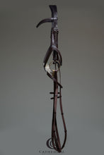 Load image into Gallery viewer, GLENTHAM Brown Snaffle Bridle With Mexican Grackle Anatomically Fitted Noseband