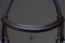 Load image into Gallery viewer, PANTON Brown Snaffle Bridle With Flash Noseband &amp; Plain Browband
