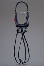 Load image into Gallery viewer, RIBY Snaffle Bridle With Patent Flash Noseband &amp; Plain Browband