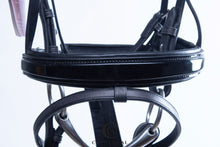 Load image into Gallery viewer, RIBY Snaffle Bridle With Patent Flash Noseband &amp; Plain Browband
