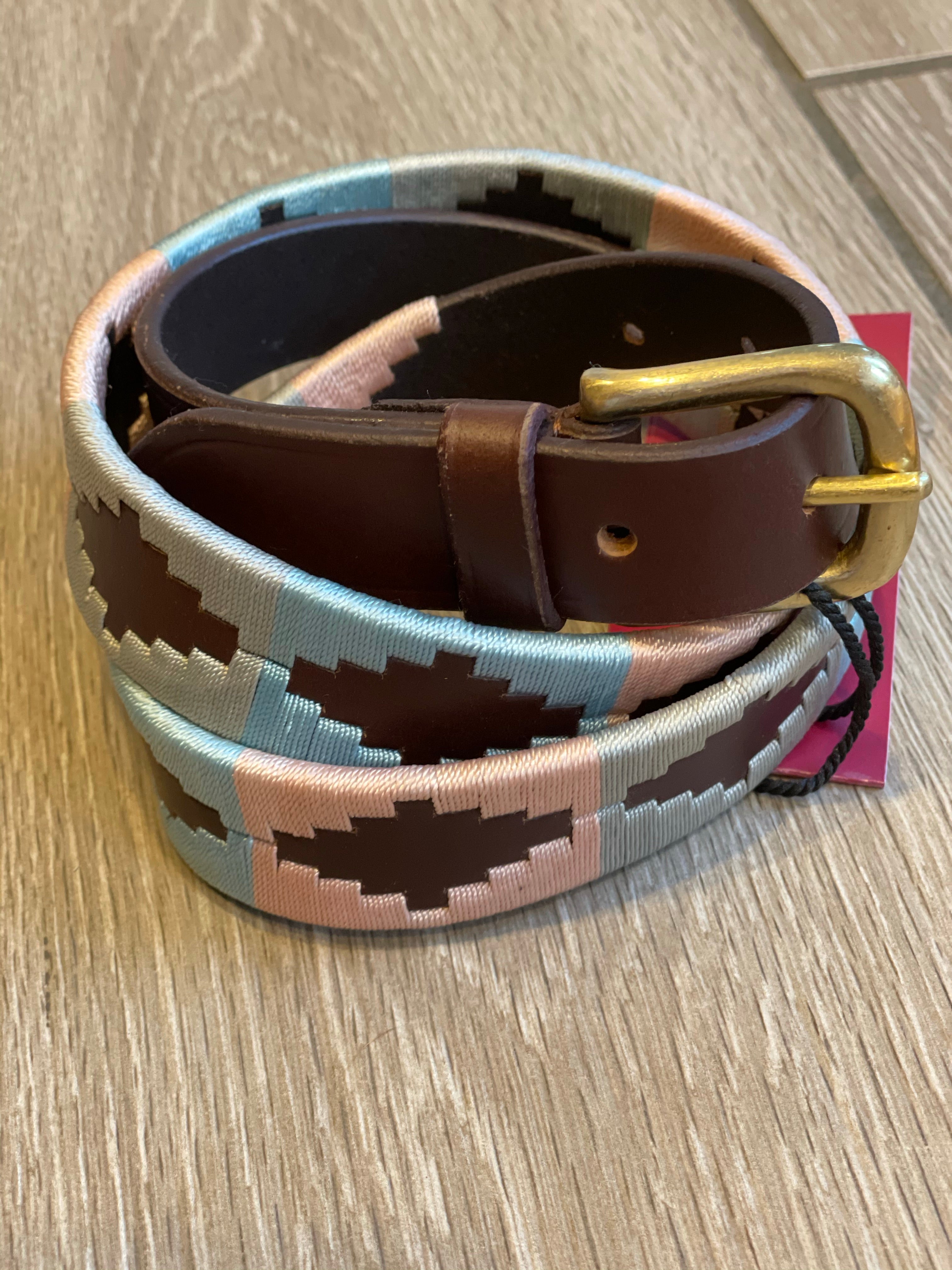 Pink polo outlet belt