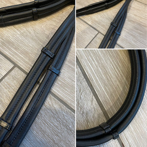 Soft padded continental reins